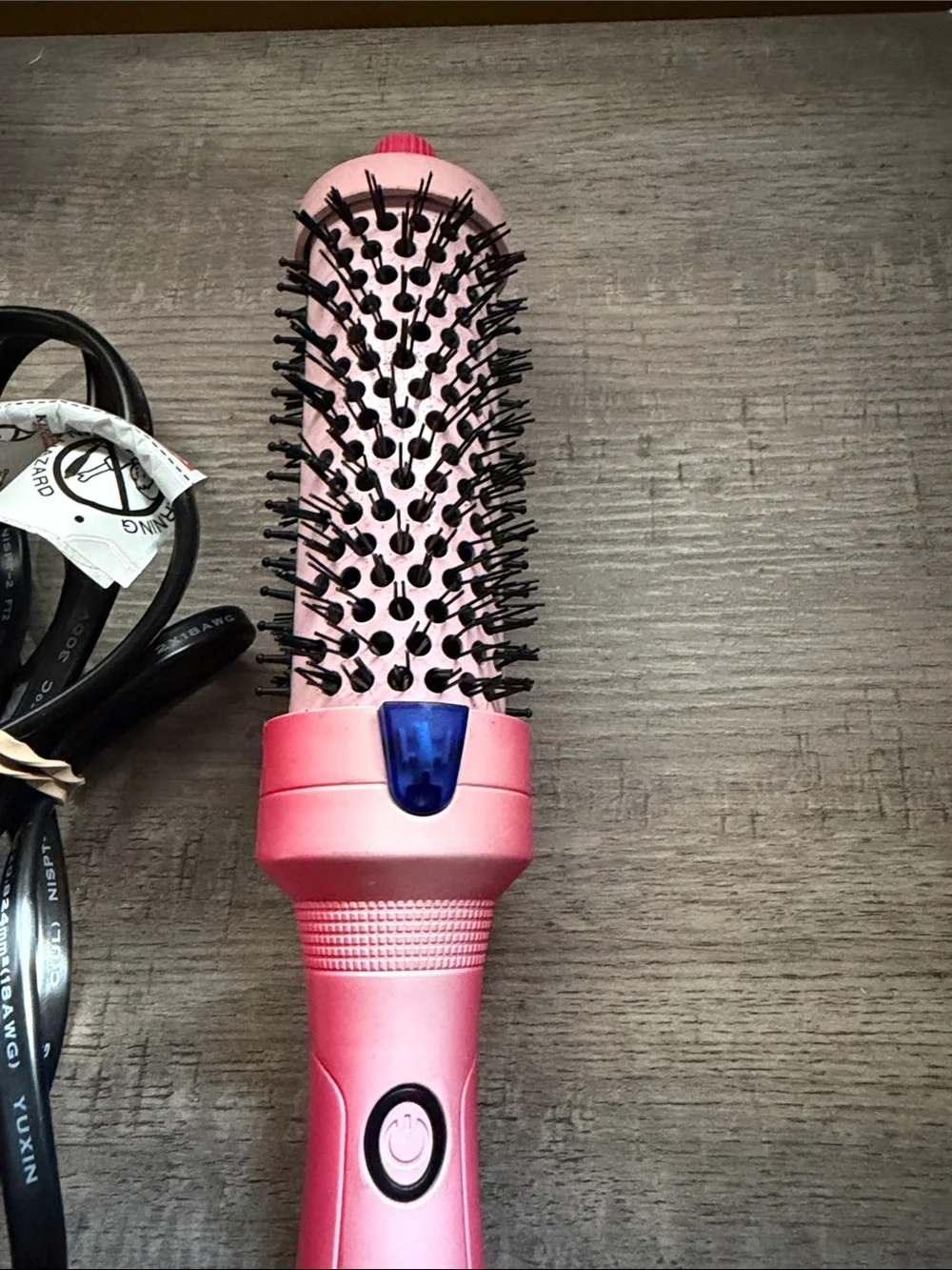 Calista Pink Hot Air Round Brush Styler - Volumizing Blowout Tool